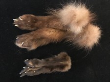 Org. 2x echt Pelz Nerz
