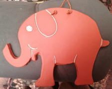 Wanddeko Elefant Keramik