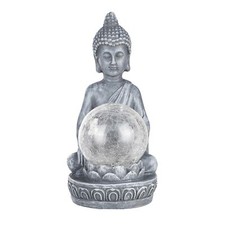Buddha Figur Gartenfigur LED