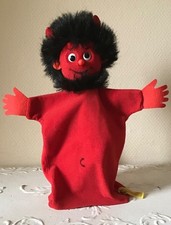 Original Steiff Handpuppe Teufel 7025/127 Samt 80er Jahre TOP