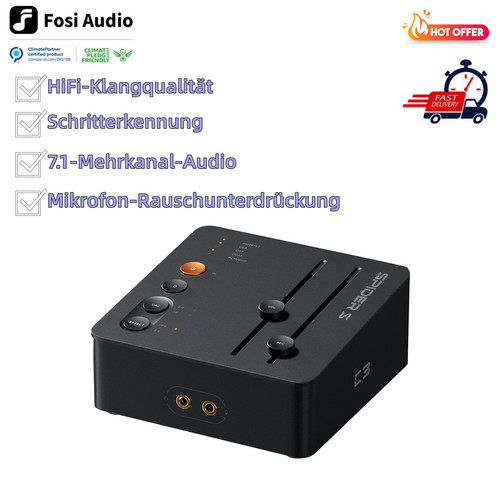 Fosi audio gaming dac - fosi, c3