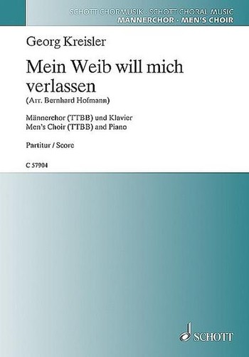 Mein weib will mich - weib, verlassen