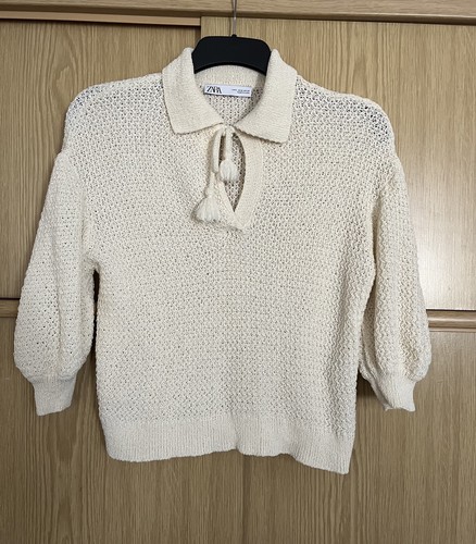 Zara häkelstil strickpullover - zara,