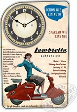 Oldtimer Wanduhr Motiv NSU