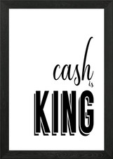 Cash is King Gerahmtes