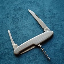 Hugo Köller Taschenmesser Vintage Verziert Metall Solingen Made In Germany