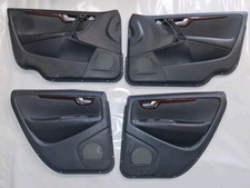 ORIGINAL VOLVO V70 II TÜRVERKLEIDUNGEN VORN HINTEN SCHWARZ LEDER/STOFF