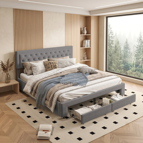 Polsterbett doppelbett mit - polsterbett,