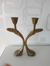 VINTAGE KERZENHALTER AUS BRONZE / 750 g schwer 