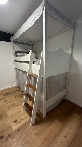 Weißes kinderhochbett mit - weißes,