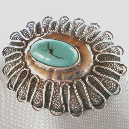Jugendstil türkis brosche - brosche, 935