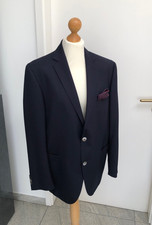 Herren Blazer Sakko von Eduard Dressler Gr. 25 (D50) Dunkelblau/Navy