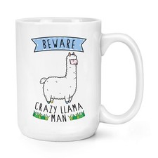 Beware Verrückte Lama Mann
