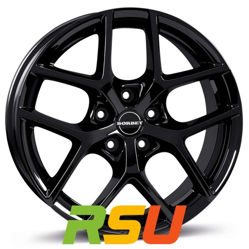 Borbet black glossy 7x16 - y,