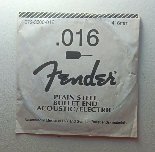 Fender plain steel - steel, bullet
