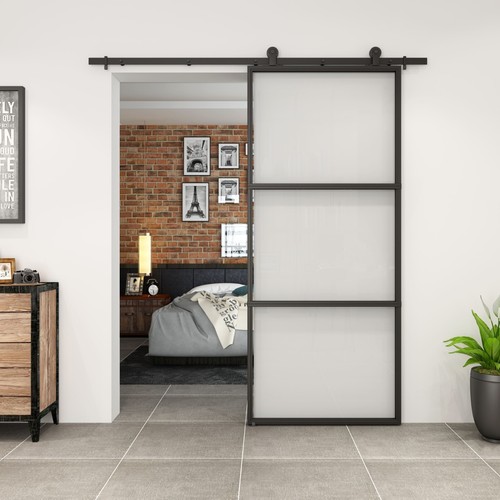 Loft glas glasschiebetür - |,