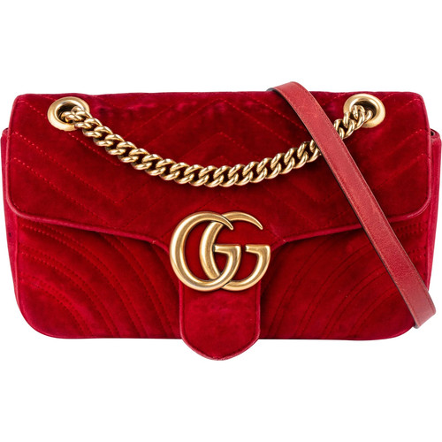 Gucci velvet matelassé - velvet, gg