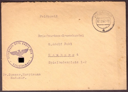 Feldpostbrief 1942 nach