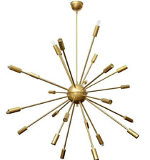 24 Licht Antik Mid Century Messing Sputnik Kronleuchter Licht Einrichtung