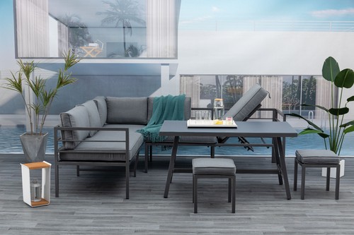 Eck lounge set sitzgruppe - set,