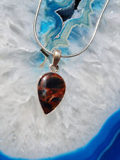 Geschenkset: Pietersit Anhänger plus Silberkette    (A61)