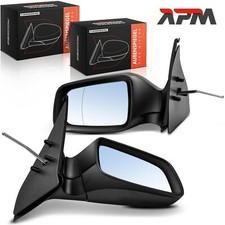 2x Außenspiegel L&R Schwarz Manuell Seilzug Asphärisch für Opel Astra G T98 F70