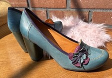 Ausgefallene Damen Pumps Carla Cardi Gr 39 Türkis Grün 