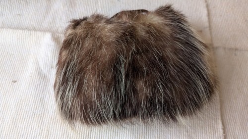 Vintage pelzmuff mit - pelzmuff,
