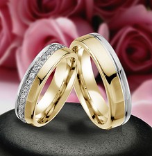 2 Echt Silber 925 Trauringe Eheringe Verlobungsringe , Gravur Gratis , J342-GW