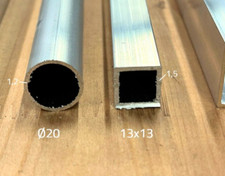 Aluprofil Vierkantrohr 16x16x1,5 Aluminium Quadratrohr Alu Rohr 16x16x1,5mm