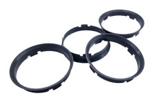 4x Zentrierringe Grau 74,1 -