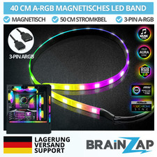 BRAINZAP A-RGB 5V LED-Band Lichband Strip 3-PIN Magnet Aura Sync Asus Asrock MSI