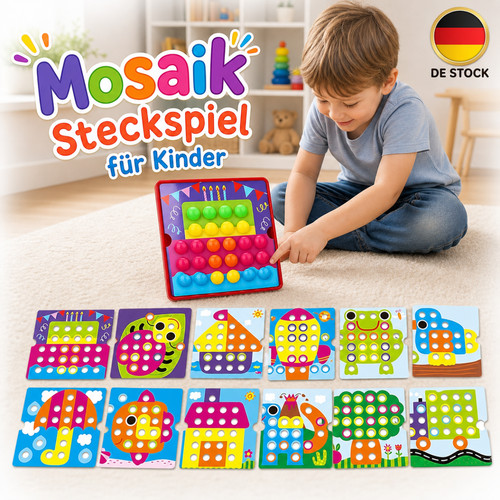 Mosaik steckspiel für kinder - steckspiel,