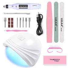 LINMANDA Maniküre-Set mit Nagelbohrer, UV-Lampe & Zubehör – Profi Nagelpflegeset