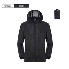Regenjacke Männer & Frauen -Outdoor, wasserdicht, Windjacke gr. 3xl xxxl schwarz