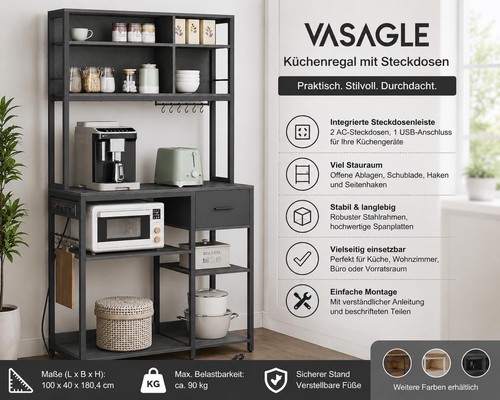 Küchenregal vasagle - küchenregal,