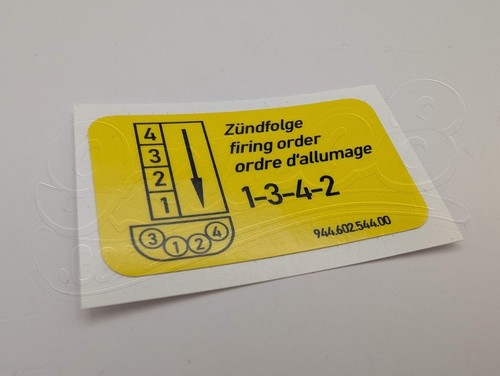 Aufkleber zündfolge für - aufkleber,