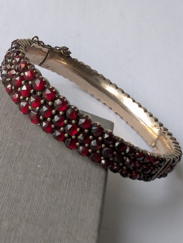 Antik granat armband tombak - antik,