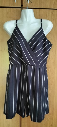 Jumpsuit gestreift schwarz - jumpsuit,