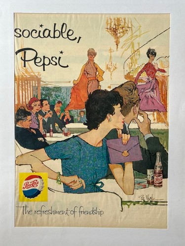 Pepsi cola 1959 - pepsi, poster