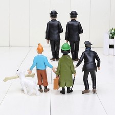 6 Stk Tim und Struppi Figuren