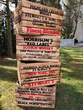 GEFLAMMTE WHISKY HOLZKISTEN