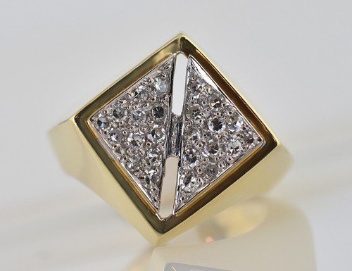 Diamant ring 585 - 585/000, k