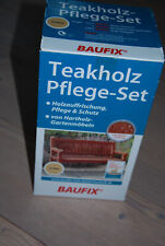 Teakholz Pflege-set Baufix farblos, Entgrauer, Pflege, Schutz, Gartenmöbel, neu