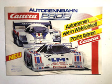 Carrera Prospekt Autorennbahn , Profi, von 1985 - DIN A4 sehr gut erhalten!