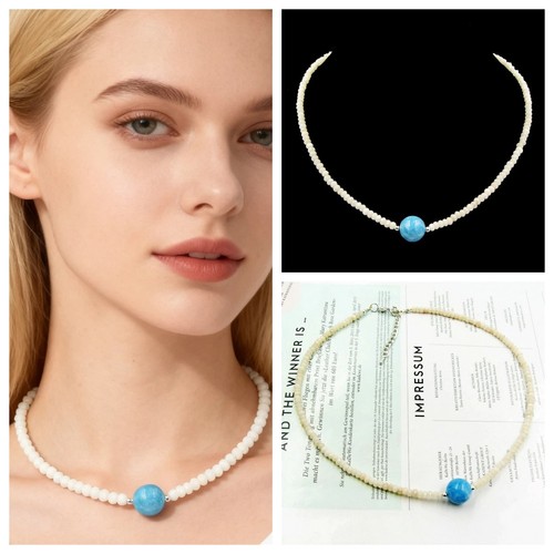 Weiss jade halskette kette - halskette,