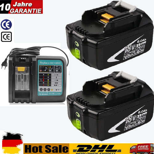 18v 6000mah akku - 2x,