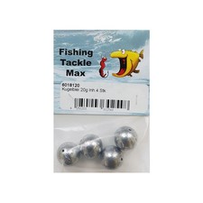 (112,38 EUR/kg) 4 Kugelbleie 20 g Bleikugeln mit Loch Laufblei Grundblei Blei