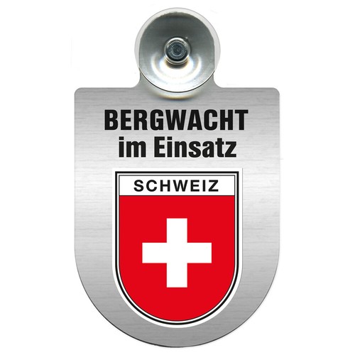 Einsatzschild mit saugnapf - mit,