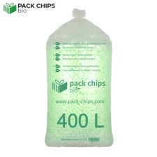 400 L Verpackungschips Packpolster Füllmaterial PACK CHIPS BIO grün